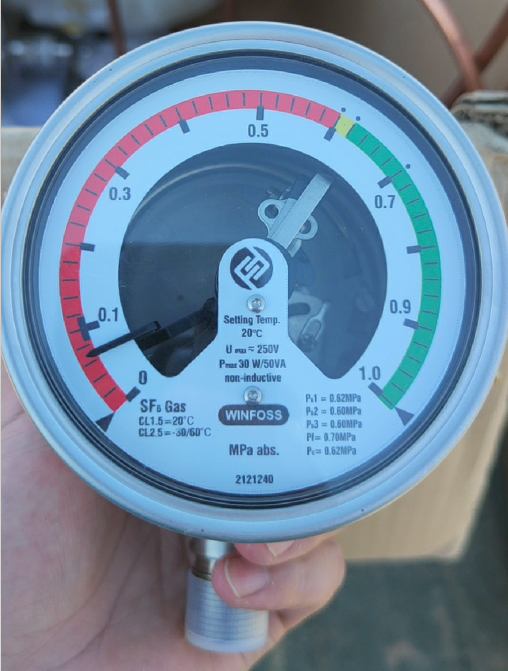SF6气体密度继电器（WINFOSS-D6)